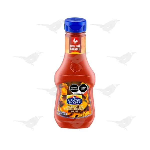 Salsa Cátsup Clemente Jacques con chile habanero 220 g 1 Pieza