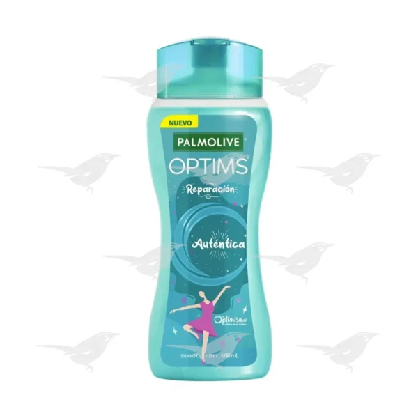 Shampoo Palmolive Optims 2 en 1 reparación auténtica 680 ml