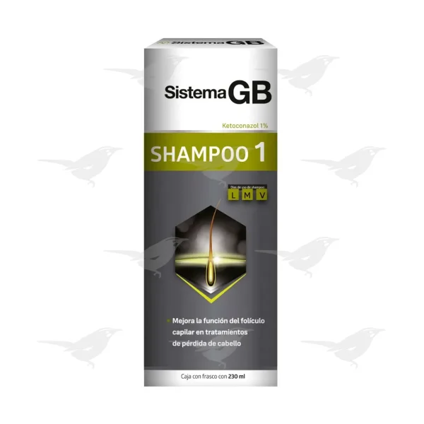Sistema GB Shampoo 1 Hombre Ketoconazol 1% 230ml