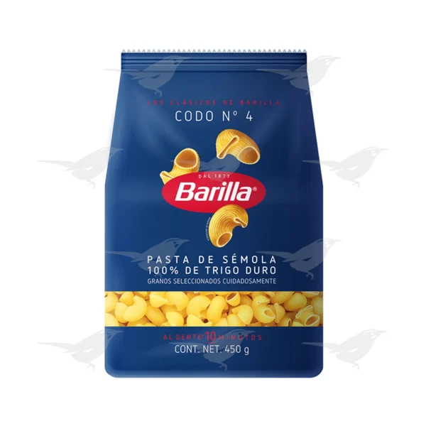 Sopa Barilla Codo No. 4  450 g 1 Pieza