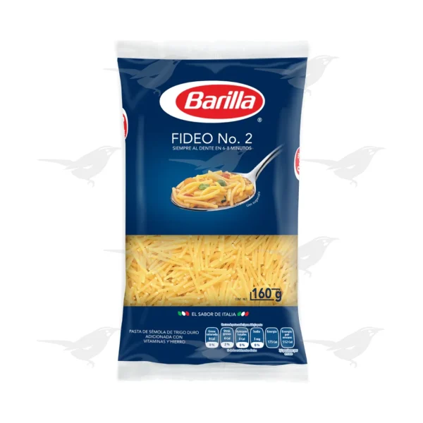 Sopa Barilla Fideo No. 2  200 g 1 Pieza
