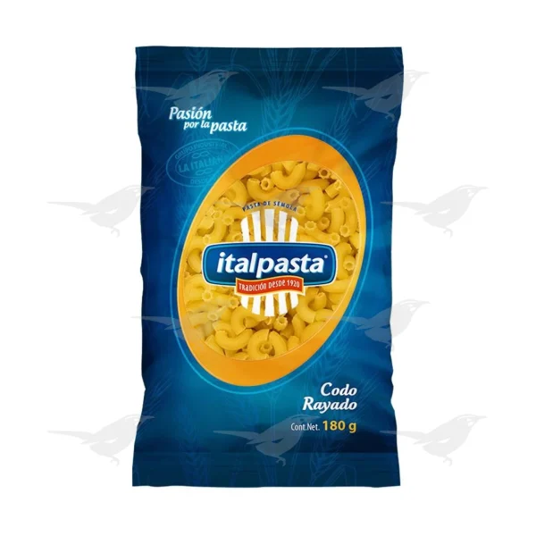 Sopa Italpasta Codo Rayado 180 g 1 Pieza