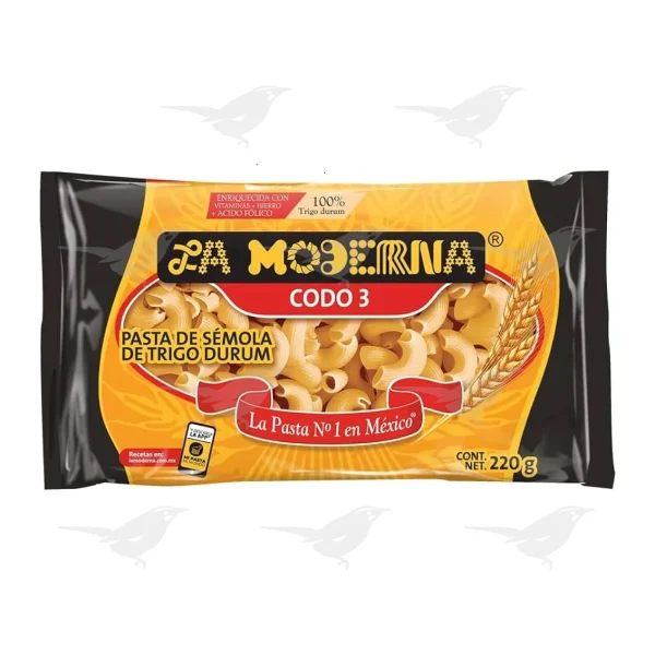 Sopa La Moderna Codo No. 3 220 g 1 Pieza