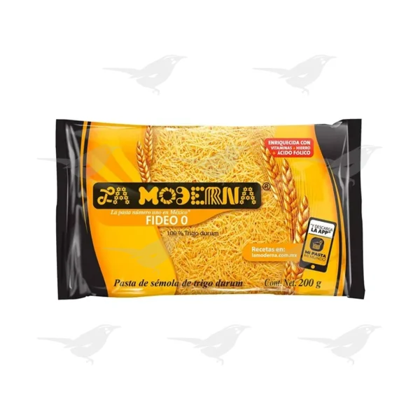 Sopa La Moderna Fideo No. 0 200 g 1 Pieza