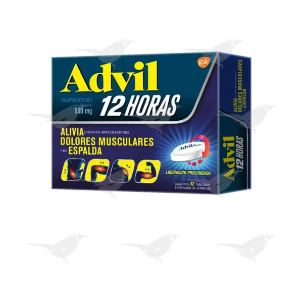 Tabletas Advil 12 Horas 12 Tabletas
