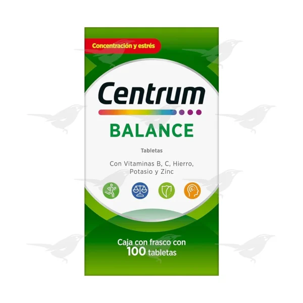 Tabletas Centrum Balance 100 Tabletas
