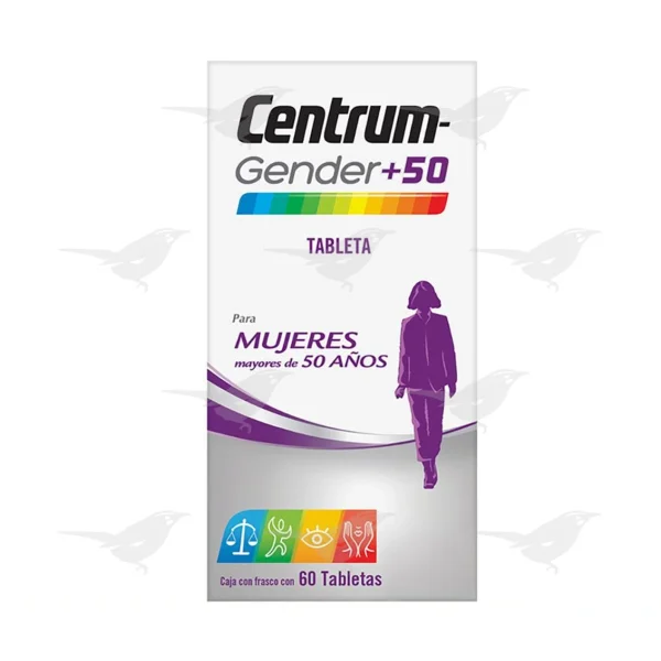 Tabletas Centrum Gender +50 Mujeres 60 Tabletas
