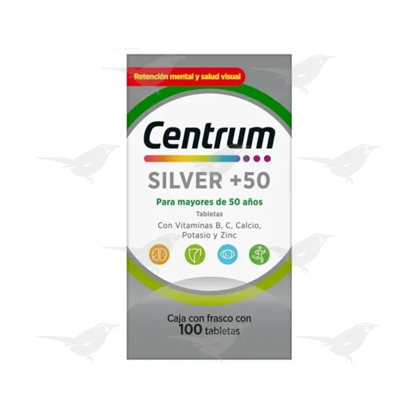 Tabletas Centrum Silver +50 100 Tabletas