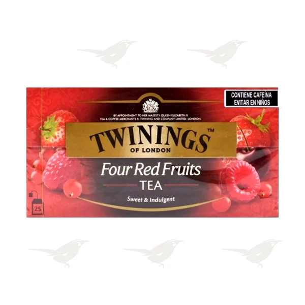 Té Cuatro Frutas RojasTwinings  25 sobres
