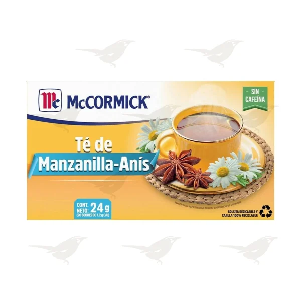 Té de Manzanilla y Anís McCormick  20 sobres
