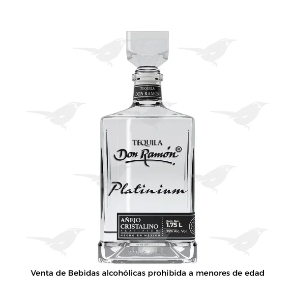 Tequila Don Ramón Platinium Añejo Cristalino 1.75 Litros