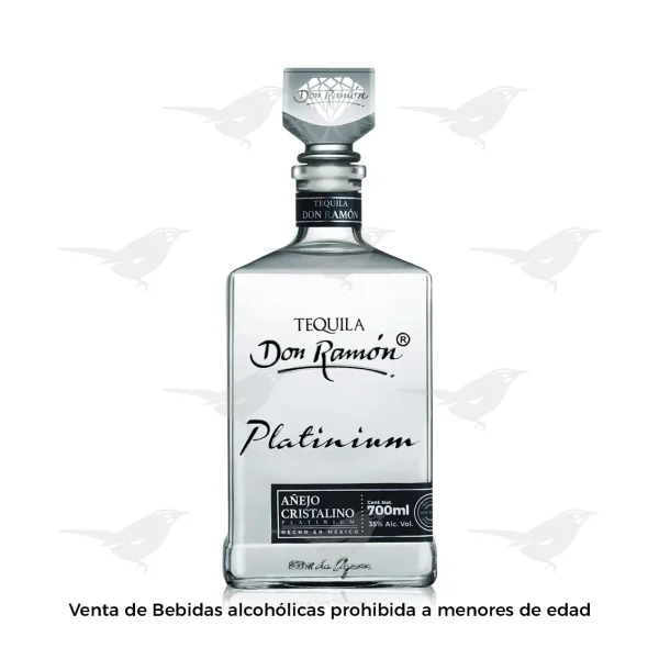 Tequila Don Ramón Platinium Añejo Cristalino 700ml