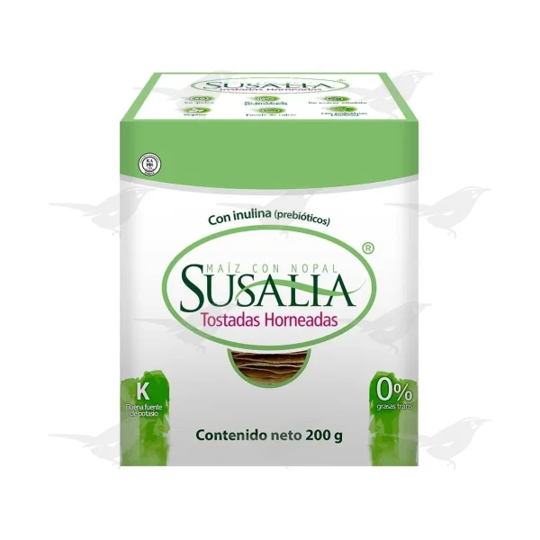 Tostadas Susalia Horneadas Maíz con Nopal 200 g