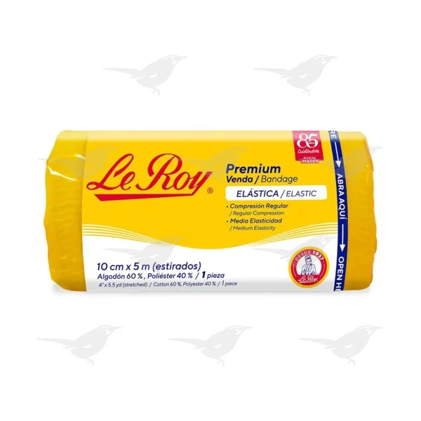Venda Elástica Le Roy Premium 10cm x 5m 1 pieza