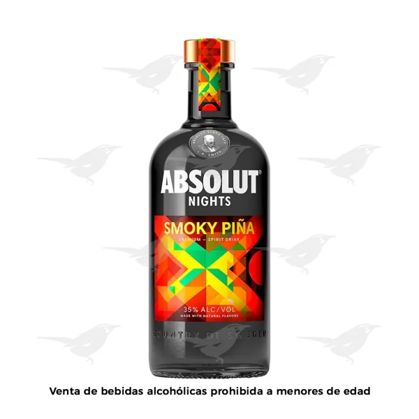 Vodka Absolut Nights Smoky Piña 700ml