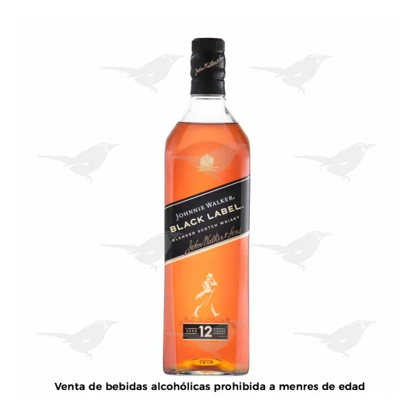 Whisky Johnnie Walker Black Label Blended Scotch 750ml