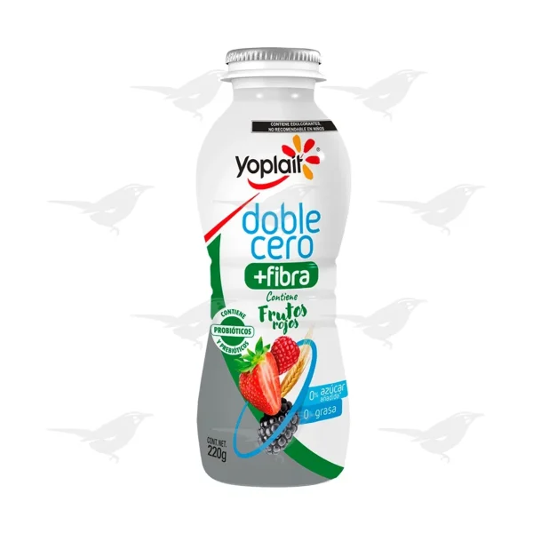 Yoghurt Yoplait Bebible Doble Cero Fibra  Frutos Rojos 220g