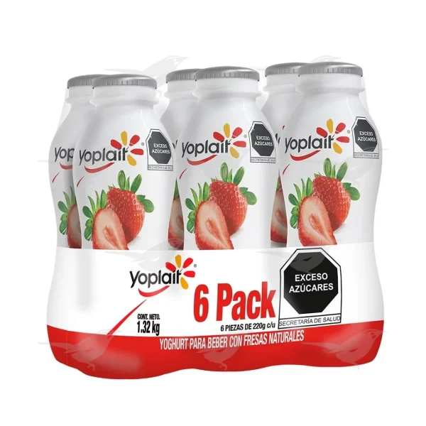 Yoghurt Yoplait Bebible Fresa 6 Piezas 220g