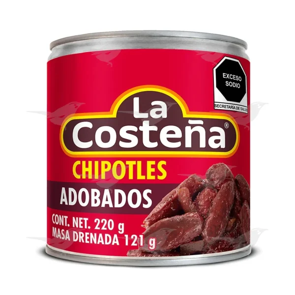 Chiles chipotles La Costeña adobados 220 g 1 Pieza